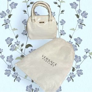 Versace White  Patent Bag